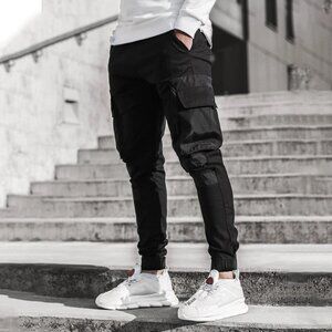 Men's Tapered Leg Casual Joggers Cargo Pants Baggy Sweatpants Trousers